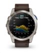 Obrázek Garmin D2 Mach1, Sapphire Titan/ Brown Leather Band