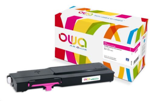 Obrázek OWA Armor toner pro DELL C2660, C2665, 2000 Stran, 593-BBBP, červená/magenta