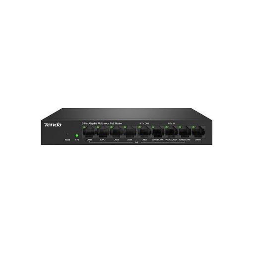 Obrázek Tenda G0-8G-PoE 9xRJ45 Gigabit PoE Router 8xPoE 802.3af/at, 10/100/1000Mbps