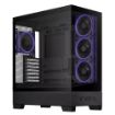 Obrázek ASUS case A31 PLUS TG ARGB, Mid Tower, Průhledná bočnice, 4x120mm ARGB Fan, ARGB Hub, černá