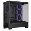 Obrázek ASUS case A31 PLUS TG ARGB, Mid Tower, Průhledná bočnice, 4x120mm ARGB Fan, ARGB Hub, černá