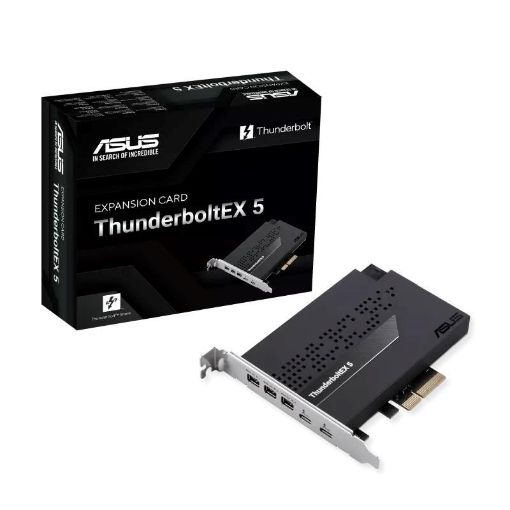 Obrázek ASUS rozšiřující karta ThunderboltEX 5, PCIe 4.0x4, 2xThunderbolt 5, 3x Mini-DP