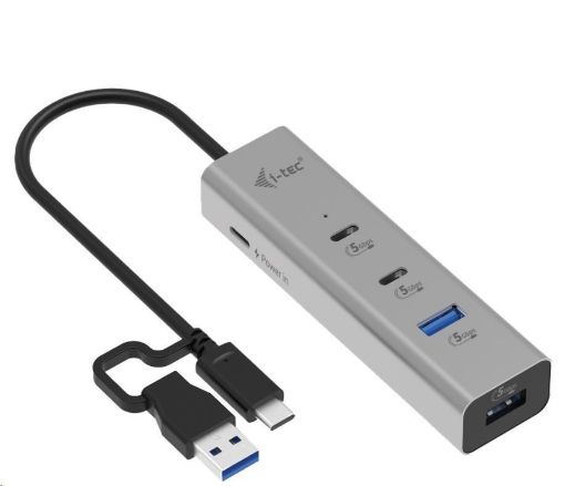 Obrázek i-tec Universal Charging Metal HUB 2x USB-C + 2x USB-A Port, PD 85W