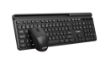 Obrázek C-TECH klávesnice s myší WLKMC-05B, Bezdrátový set 2.4GHz, CZ, Černá
