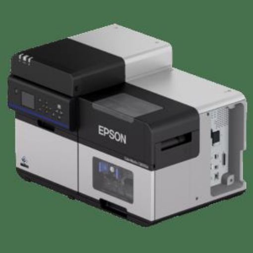 Obrázek Epson ColorWorks C8000e, matte black ink, cutter, disp., USB, Ethernet, kit (USB), black, grey