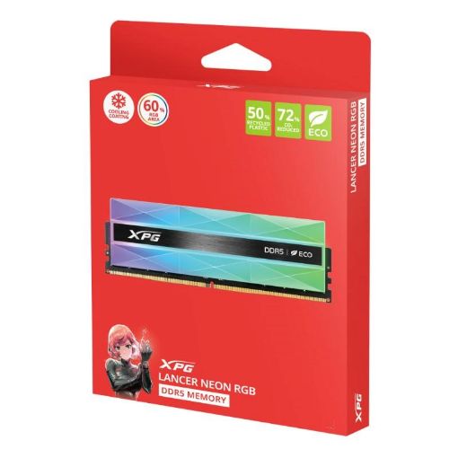 Obrázek ADATA XPG DIMM DDR5 32GB (Kit of 2) 8000MHz CL38 Lancer NEON RGB