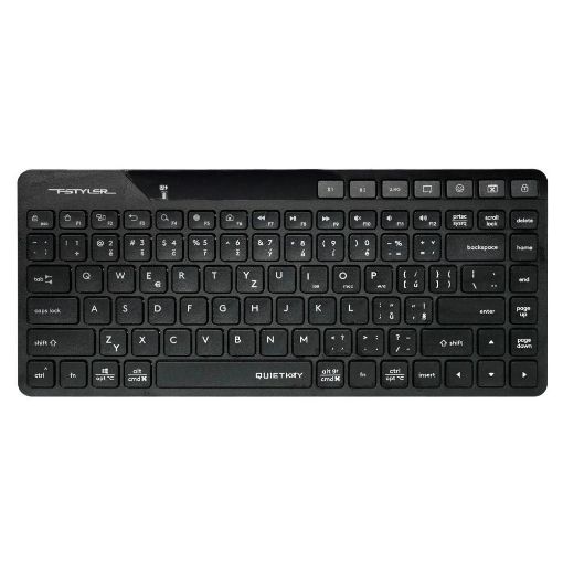 Obrázek A4tech FStyler FBK26C AS, bezdrátová Dual mode Bluetooth+2,4G klávesnice, CZ, černá