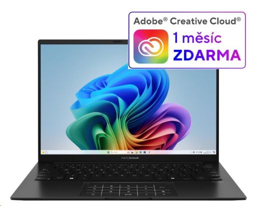 Obrázek ASUS NTB Zenbook 14 (UM3406KA-OLED122X), R7-AI-350, 14" 1920 x 1200, 16GB, 1TB SSD, Radeon, W11 Pro, Black