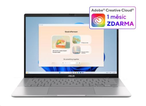 Obrázek ASUS NTB Vivobook S14 (S3407CA-LY008W), Ultra 7 255H, 14" 1920 x 1200, 16GB, 1TB SSD, UHD, W11 Home, Cool Silver