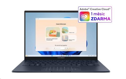 Obrázek ASUS NTB Zenbook 14 (UX3405CA-OLED381X), Ultra 7 255H, 14" 1920x1200, 32GB, 1TB SSD, Intel Arc, W11 Pro, Blue