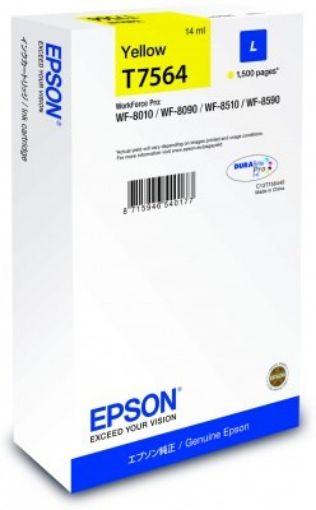 Obrázek EPSON Ink bar WF-8xxx Series Ink Cartridge L Yellow - (1500 str.) (14 ml)