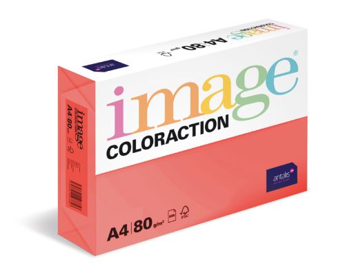 Obrázek Antalis Papír Image Coloraction Chile - jahodově červená (CO44) A4 (80g/100ks)