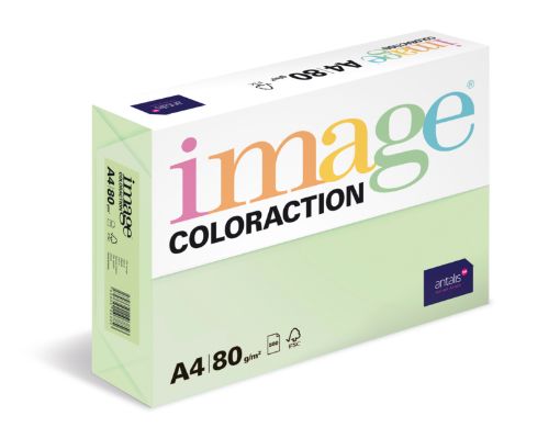 Obrázek Antalis Papír Image Coloraction Jungle - pastelově světle zelená (GN27) A4 (80g/100ks)