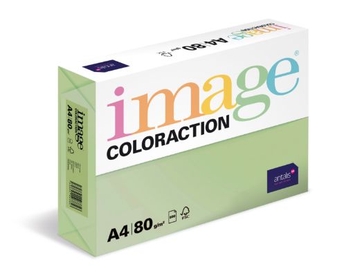 Obrázek Antalis Papír Image Coloraction Forest - pastelově zelená (MG28) A4 (80g/100ks)
