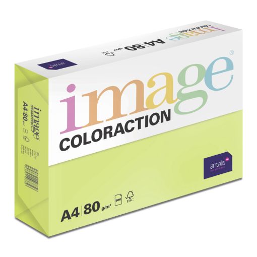 Obrázek Antalis Papír Image Coloraction Rio - reflexní zelená (NeoGn) A4 (80g/100ks)