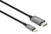 Obrázek Manhattan kabel USB-C na HDMI, USB-C Male na HDMI Male, 2m, černá