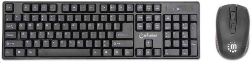 Obrázek MANHATTAN Wireless Keyboard Mouse Combo, Balkan layout, black