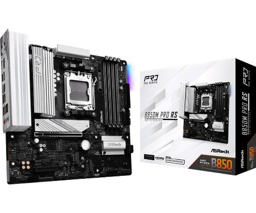 Obrázek ASRock MB Sc AM5 B850M PRO RS, AMD B850, 4xDDR5, 1xDP, 1xHDMI, mATX