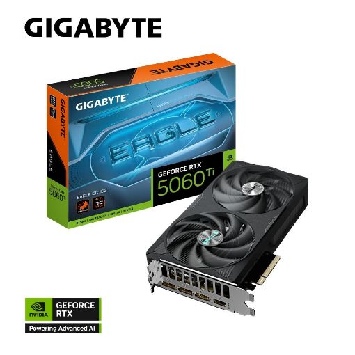Obrázek GIGABYTE VGA NVIDIA GeForce RTX 5060 Ti EAGLE OC 16G, 16G GDDR7, 3xDP, 1xHDMI