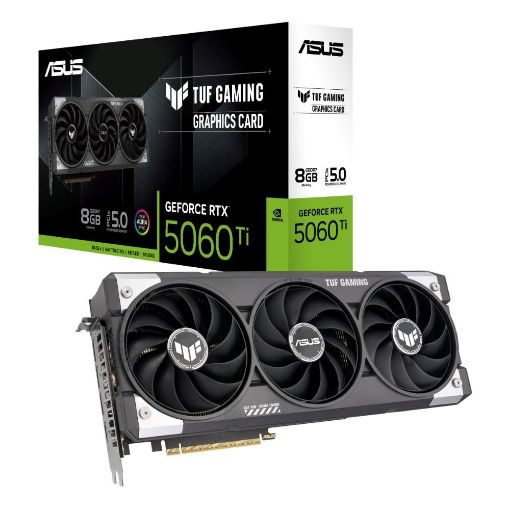 Obrázek ASUS VGA NVIDIA GeForce RTX 5060 Ti TUF GAMING 8G, 8GB GDDR7, 3xDP, 1xHDMI