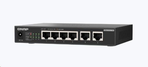 Obrázek QNAP switch QSW-2104-2T-R2 (4x2,5GbE,2x10GbE,fanless)