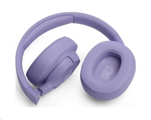 Obrázek JBL Tune 720BT Purple bezdrátová sluchátka přes uši, Bluetooth 5.3, až 76 hodin a rychlé dobití, fialová