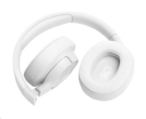 Obrázek JBL Tune 720BT White bezdrátová sluchátka přes uši, Bluetooth 5.3, až 76 hodin a rychlé dobití, bílá