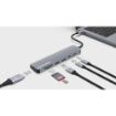 Obrázek MANHATTAN Dokovací stanice USB-C 7v1, HDMI, USB-C 3.0, USB-C PD 100W, 2xUSB-A 3.0, SD/microSD