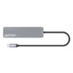 Obrázek MANHATTAN Dokovací stanice USB-C 7v1, HDMI, USB-C 3.0, USB-C PD 100W, 2xUSB-A 3.0, SD/microSD