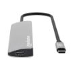 Obrázek MANHATTAN Dokovací stanice USB-C 7v1, HDMI, USB-C 3.0, USB-C PD 100W, 2xUSB-A 3.0, SD/microSD