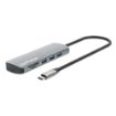 Obrázek MANHATTAN Dokovací stanice USB-C 9v1, HDMI, USB-C 3.0, USB-C PD 100W, 3xUSB-A 3.0, SD/microSD, RJ45