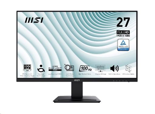 Obrázek MSI LCD PRO MP273A, 27" 1920x1080, IPS, 100Hz, 1ms, VESA 75x75mm, N/A, Black