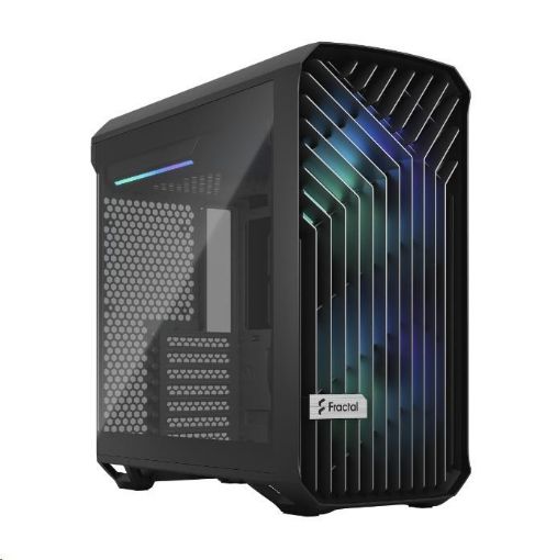 Obrázek FRACTAL DESIGN skříň Torrent Compact RGB Black TG Light Tint, USB 3.1 Type-C, 2x USB 3.0, bez zdroje, E-ATX