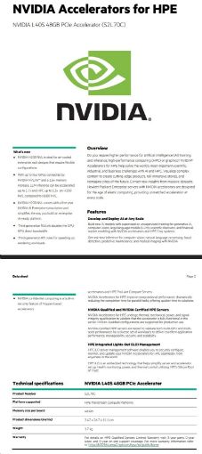 Obrázek NVIDIA L40S 48GB PCIe Accelerator for HPE