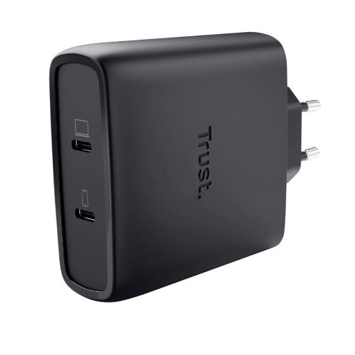 Obrázek TRUST GaN Nabíječka MAXO 100W 2-Port, USB-C, černá