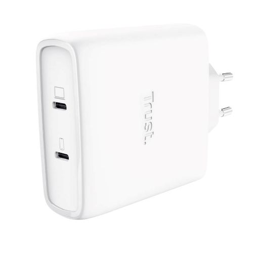 Obrázek TRUST GaN Nabíječka MAXO 100W 2-Port, USB-C, bílá