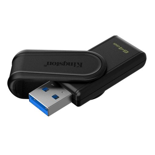 Obrázek Kingston Flash Disk 64GB USB3.2 Gen 1 DataTraveler Exodia S (Black)