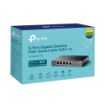 Obrázek TP-Link switch TL-SG1005P-PD (5xGbE,4xPoE+,1xPoE-in,PoE++,90W, fanless)