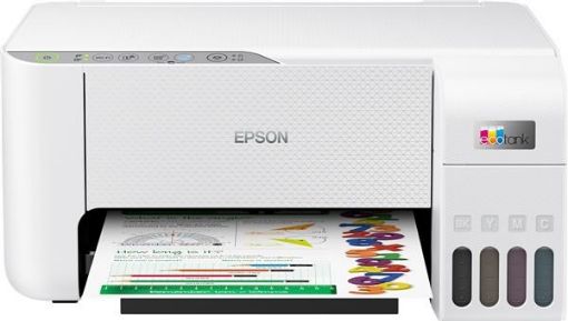 Obrázek EPSON tiskárna ink EcoTank L3276, 5760x1440dpi, A4, 33ppm, USB, Wi-Fi, bílá,Záruka 5 let  po registraci zdarma