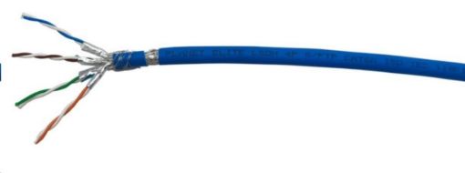 Obrázek FTP kabel PlanetElite, Cat6A, drát, 4pár LS0H, Dca, stíněný, modrý, 500m