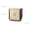 Obrázek APC NetShelter Soundproof, 12U, Server Rack Enclosure, Maple