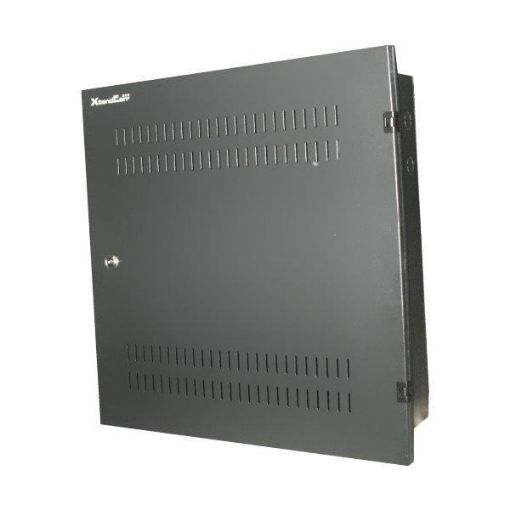 Obrázek XtendLan 19" rozvaděč do zdi 2U+4U 530x130, perforované dveře, šedý