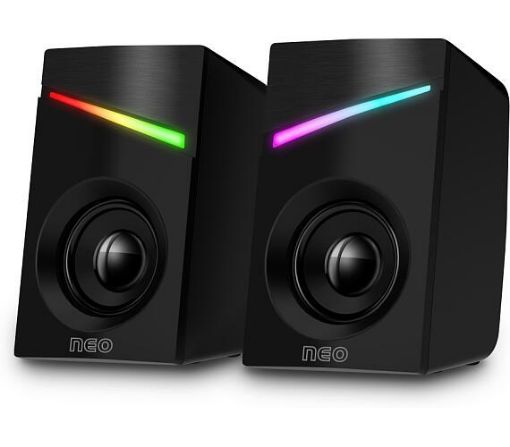 Obrázek CONNECT IT Reproduktory NEO PC, RGB, USB, 3,5mm, černé