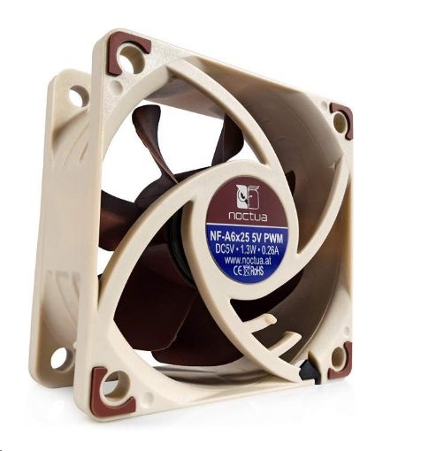 Obrázek NOCTUA Ventilátor NF-A6x25-PWM 5V, 60mm, hnědá