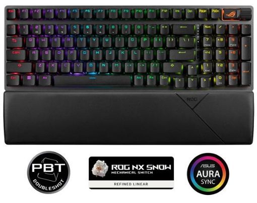 Obrázek ASUS klávesnice ROG Strix Scope II 96 Wireless (ROG NX Snow) - CZ/SK