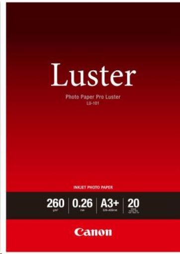 Obrázek Canon fotopapír LU-101 A3+ fotopapír, 20 ks, lesklý, 260g/m