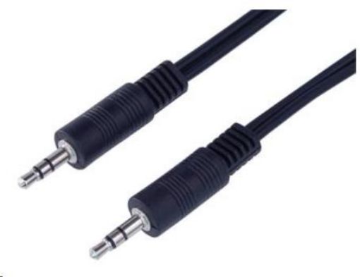 Obrázek PREMIUMCORD Kabel Jack 3,5mm - 3,5mm M/M 0,5m