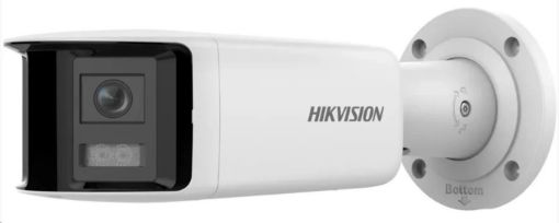 Obrázek Hikvision DS-2CD2T47G2P-LSU/SL(2.8mm)(C), 4MPix IP ColorVu AcuSense panoramatická kamera; LED 40m, WDR 130dB, Audio