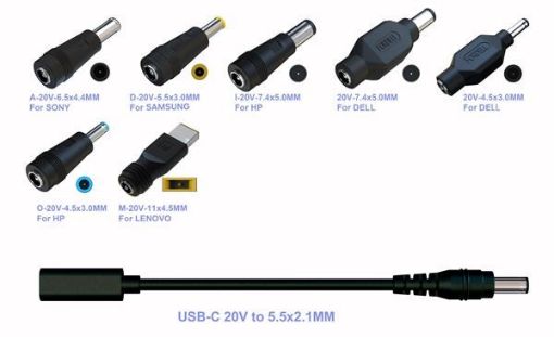 Obrázek EUROCASE Koncovky pro napájecí adaptér AD-716