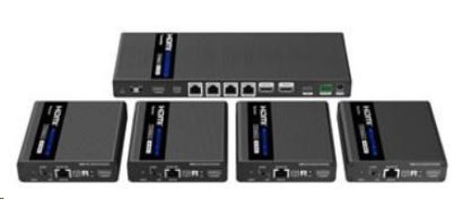 Obrázek PremiumCord HDMI 1-4 splitter+extender po CAT6/6a/7, UHD 4K@60Hz až na 70m